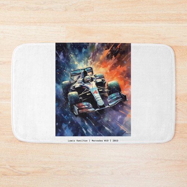 Item preview, Lewis Hamilton Mercedes W10 2019 F1 Watercolour Painting Print designed and sold by PicTechNowArt.
