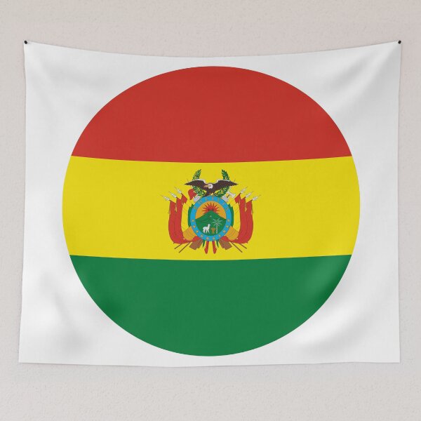 Item preview, Bolivia Round Flag Bolivian Patriotic Heritage designed and sold by NTGUILTY.