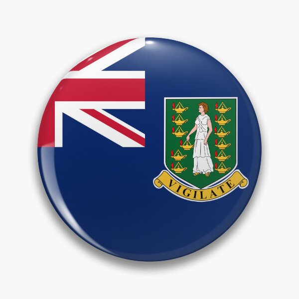 Item preview, British Virgin Islands Round Flag Patriotic Heritage designed and sold by NTGUILTY.
