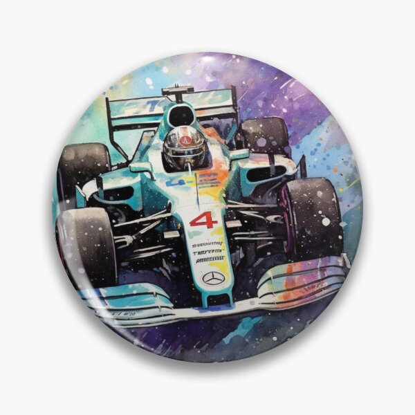 Item preview, Lewis Hamilton Mercedes W10 2019 F1 Watercolour Painting Print designed and sold by PicTechNowArt.