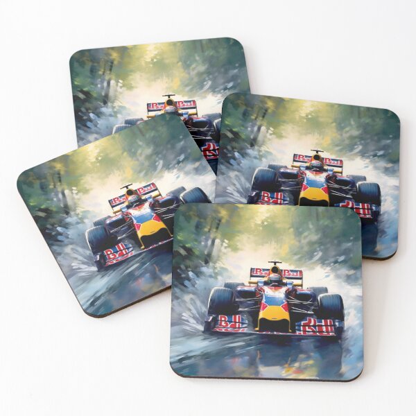 Item preview, Sebastian Vettel 2013 Red Bull RB9 F1 Watercolour Painting Print designed and sold by PicTechNowArt.
