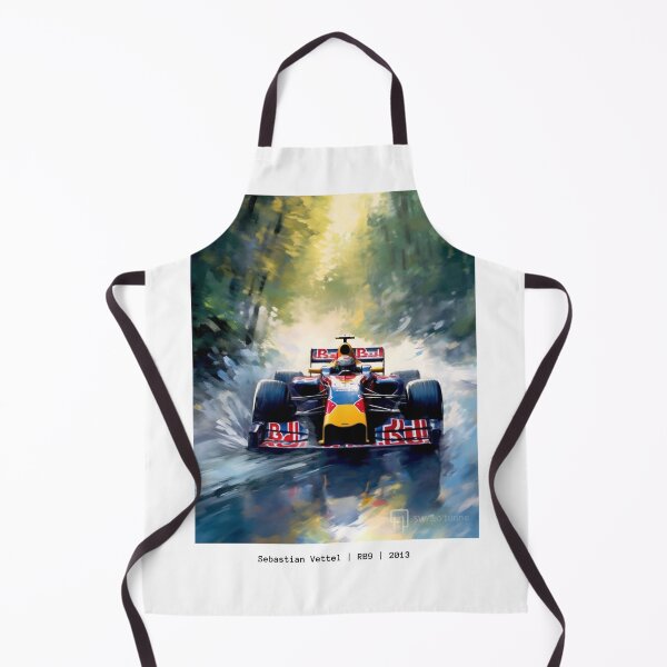 Item preview, Sebastian Vettel 2013 Red Bull RB9 F1 Watercolour Painting Print designed and sold by PicTechNowArt.