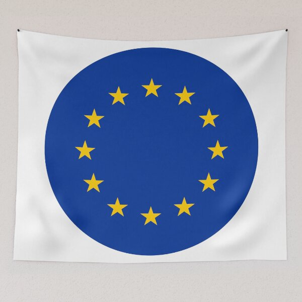 Item preview, Europe Round Flag European Union Patriotic Heritage designed and sold by NTGUILTY.