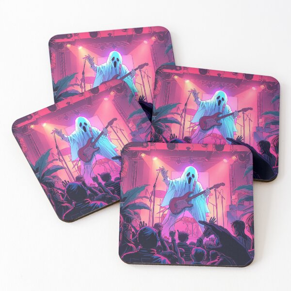 Item preview, Neon Ghost Rockstar – Spooky Concert Aesthetic designed and sold by BlackBoneArt.