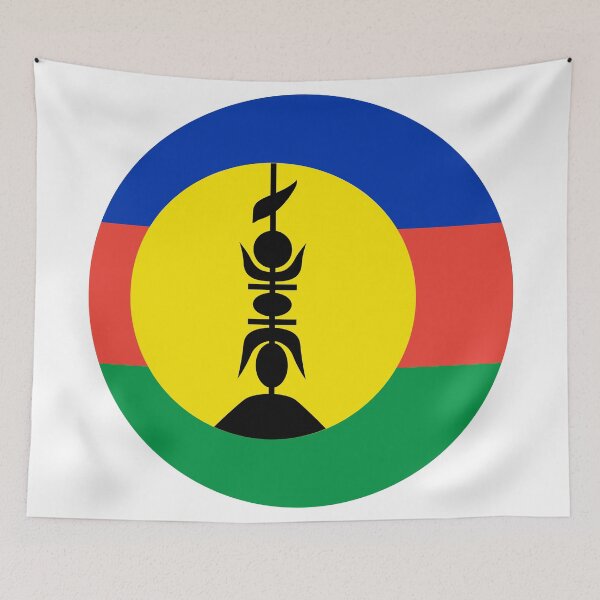 Item preview, FLNKS New Caledonia Round Flag Heritage designed and sold by NTGUILTY.