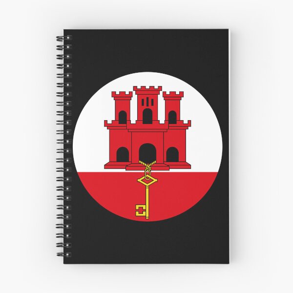 Item preview, Gibraltar Round Flag Gibraltarian Patriotic Heritage designed and sold by NTGUILTY.