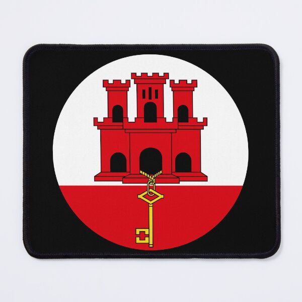 Item preview, Gibraltar Round Flag Gibraltarian Patriotic Heritage designed and sold by NTGUILTY.