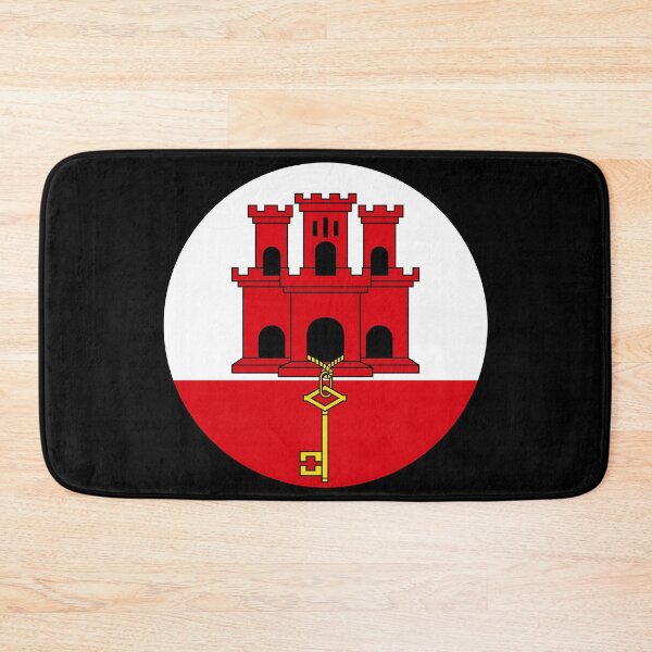 Item preview, Gibraltar Round Flag Gibraltarian Patriotic Heritage designed and sold by NTGUILTY.