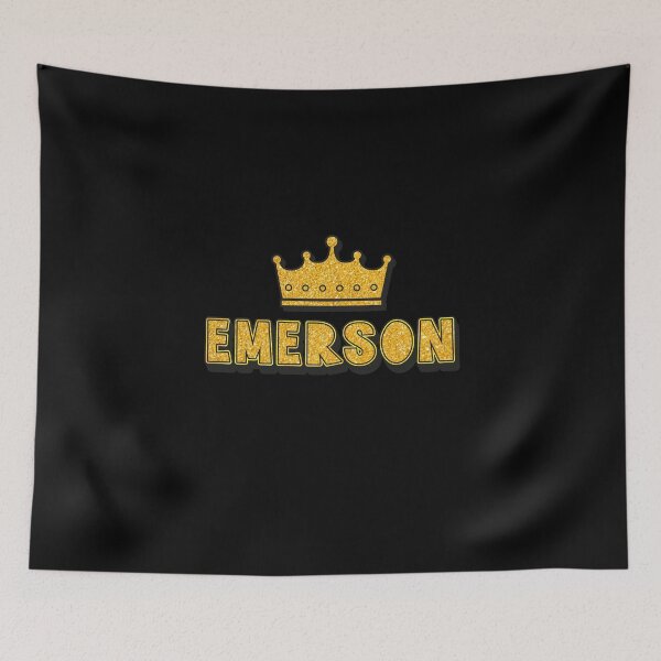 Item preview, Emerson Personalized Name With Crown - Cool & Funny Custom Gift for Men and Boys designed and sold by Oussinc.