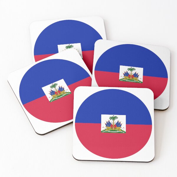 Item preview, Haiti Round Flag Haitian Patriotic Heritage designed and sold by NTGUILTY.