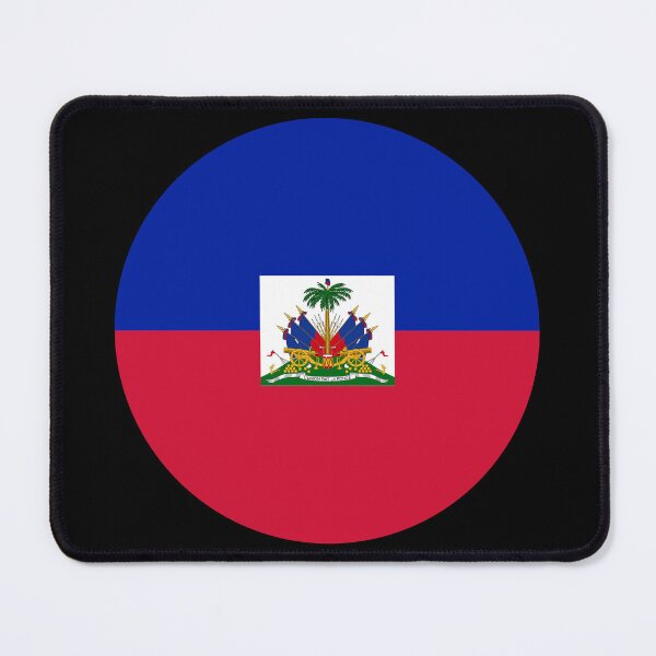 Item preview, Haiti Round Flag Haitian Patriotic Heritage designed and sold by NTGUILTY.