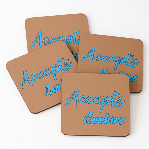 Item preview, “Accept Cookies” tech humor internet sarcasm funny phrase geek original gift designed and sold by AstronautMerch.