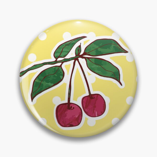Item preview, Retro Vintage 50s cute cherries on polkadots designed and sold by Goddessart.