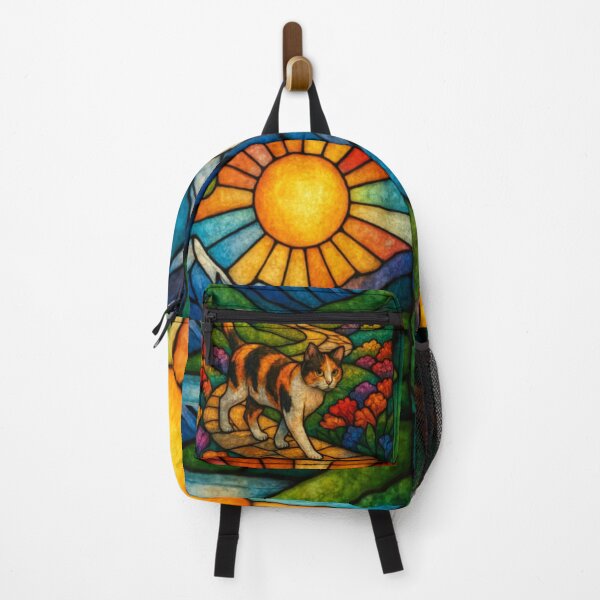 Item preview, Path of the Suncat - Stained Glass designed and sold by PurrfectWhisper.