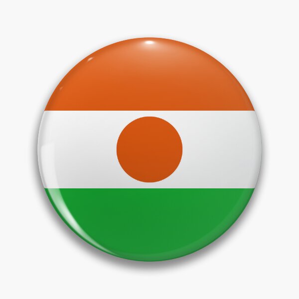 Item preview, Niger Round Flag Nigerien Patriotic Heritage designed and sold by NTGUILTY.