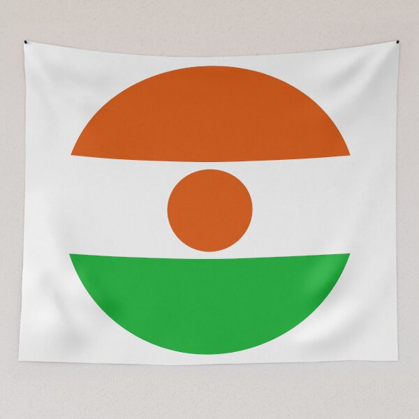 Item preview, Niger Round Flag Nigerien Patriotic Heritage designed and sold by NTGUILTY.