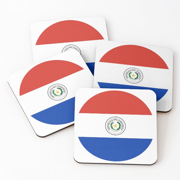 Item preview, Paraguay Round Flag Paraguayan Patriotic Heritage designed and sold by NTGUILTY.
