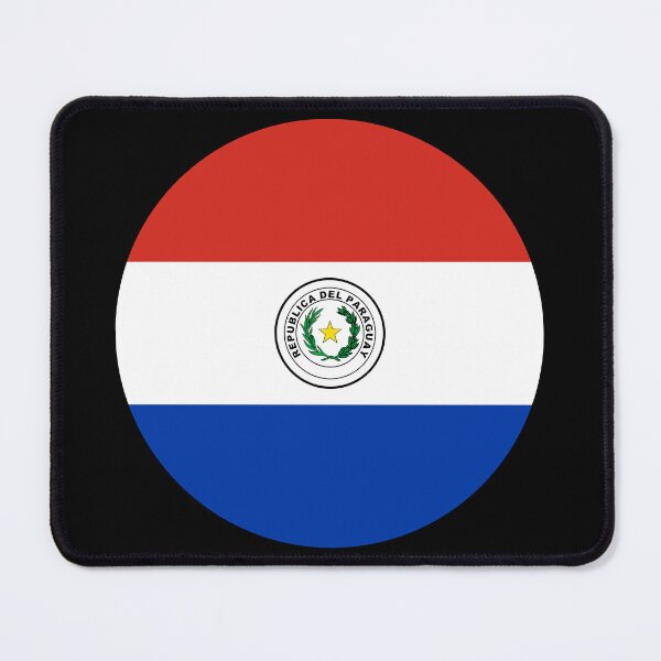 Item preview, Paraguay Round Flag Paraguayan Patriotic Heritage designed and sold by NTGUILTY.