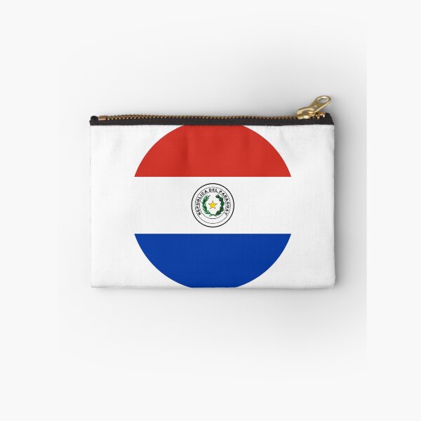Item preview, Paraguay Round Flag Paraguayan Patriotic Heritage designed and sold by NTGUILTY.