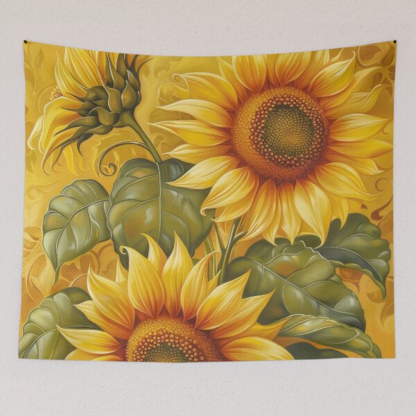 Item preview, Vibrant Sunflowers Botanical Art designed and sold by MargaretWiktor.