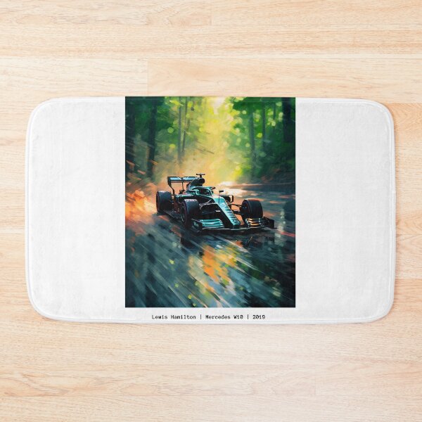 Item preview, Lewis Hamilton 2020 Mercedes W11 F1 Watercolour Painting Print designed and sold by PicTechNowArt.