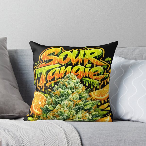 Item preview, Sour Tangie Graffiti Art Print | Sour Citrus Sativa Hybrid Typography | Energizing 420 designed and sold by WAUZ.