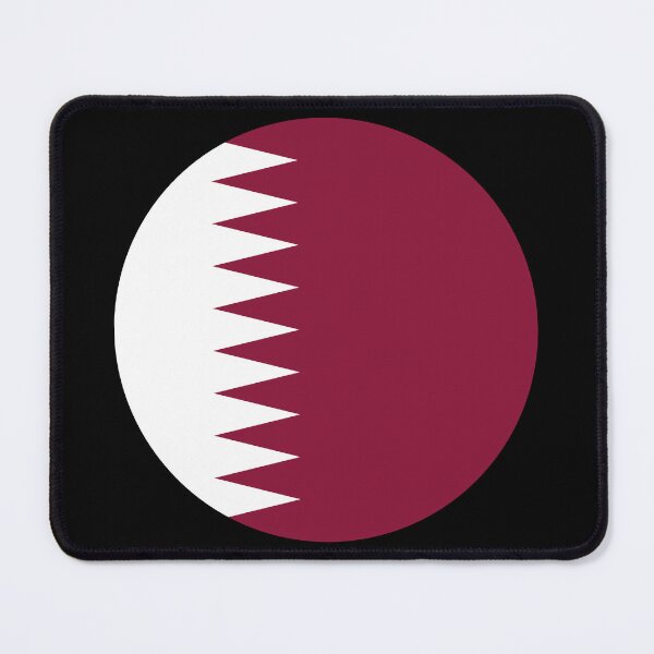 Item preview, Qatar Round Flag Qatari Patriotic Heritage designed and sold by NTGUILTY.