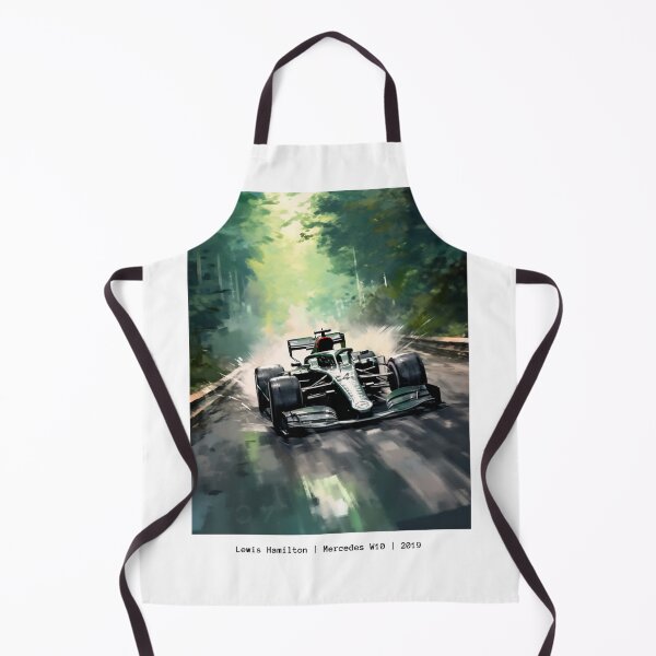 Item preview, Lewis Hamilton 2020 Mercedes W11 F1 Watercolour Painting Print designed and sold by PicTechNowArt.