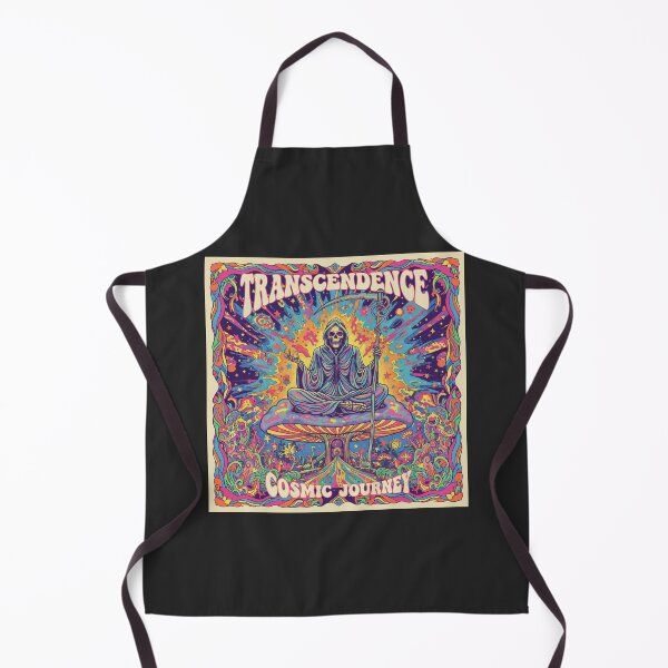Item preview, "Transcendence" Psychedelic Grim Reaper Cosmic Journey Art designed and sold by Cipher & Soul.