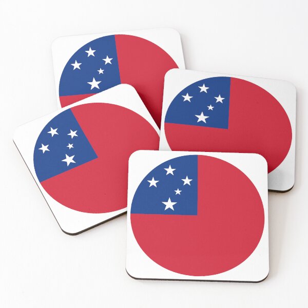 Item preview, Samoa Round Flag Samoan Patriotic Heritage designed and sold by NTGUILTY.