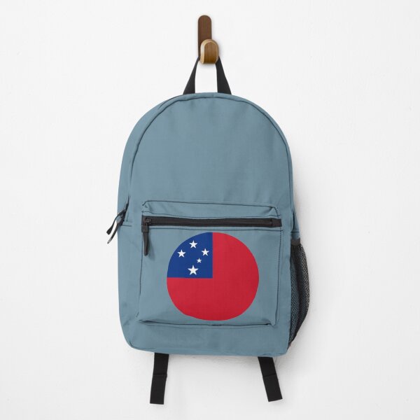Item preview, Samoa Round Flag Samoan Patriotic Heritage designed and sold by NTGUILTY.