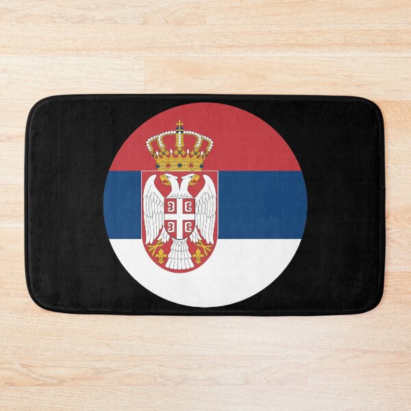 Item preview, Serbia Round Flag Serbian Patriotic Heritage designed and sold by NTGUILTY.