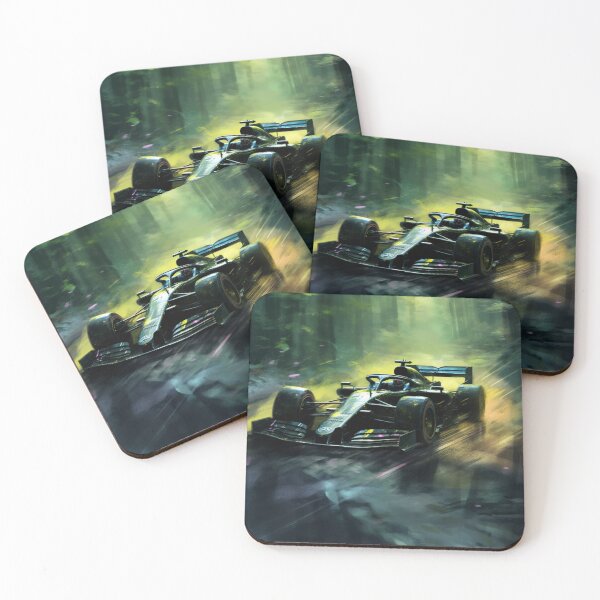 Item preview, Lewis Hamilton 2020 Mercedes W11 F1 Watercolour Painting Print designed and sold by PicTechNowArt.