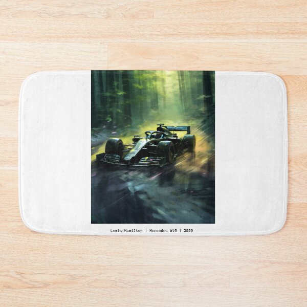 Item preview, Lewis Hamilton 2020 Mercedes W11 F1 Watercolour Painting Print designed and sold by PicTechNowArt.