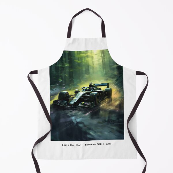 Item preview, Lewis Hamilton 2020 Mercedes W11 F1 Watercolour Painting Print designed and sold by PicTechNowArt.