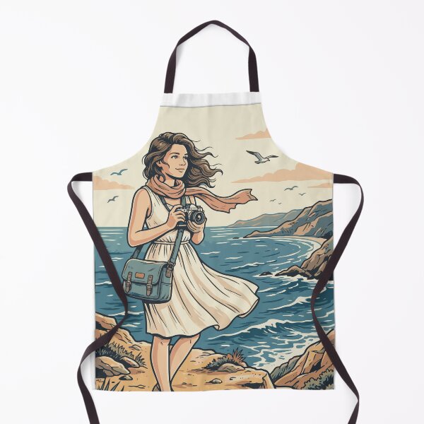 Item preview, Vintage Coastal Photographer Travel Poster Illustration designed and sold by AmazingEG.