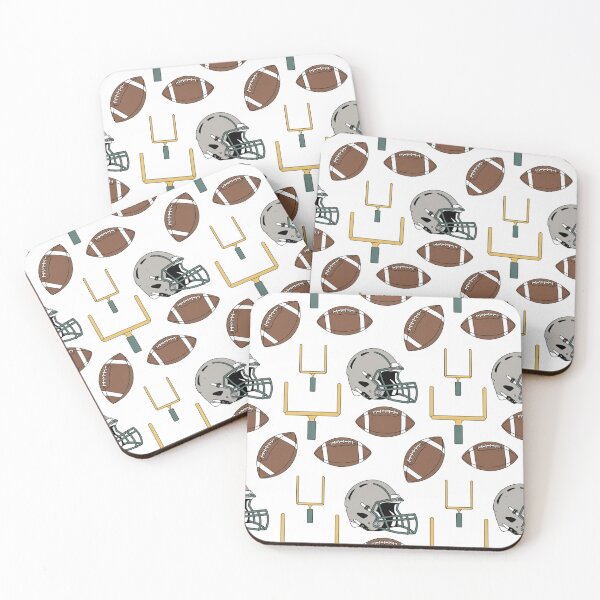 Item preview, American Football Seamless Pattern – Helmets, Goalposts & Footballs designed and sold by Midnight Veil Designs.