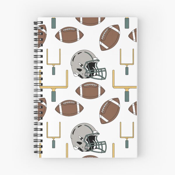 Item preview, American Football Seamless Pattern – Helmets, Goalposts & Footballs designed and sold by Midnight Veil Designs.