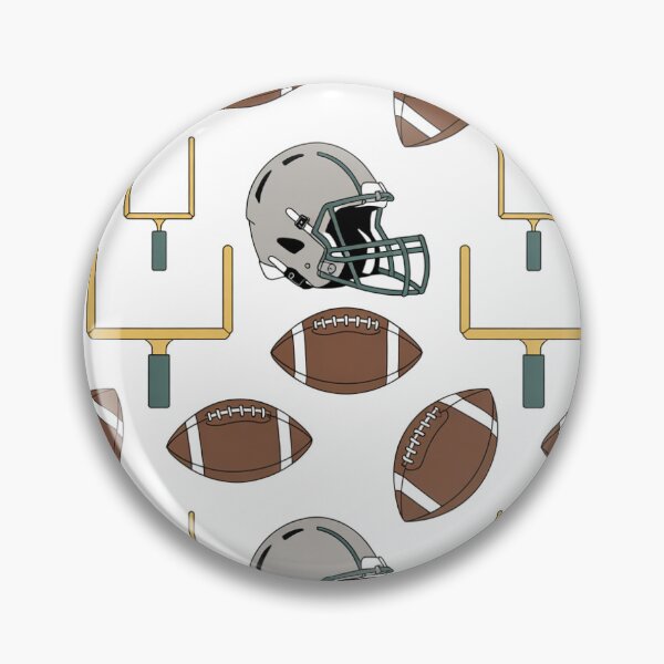 Item preview, American Football Seamless Pattern – Helmets, Goalposts & Footballs designed and sold by Midnight Veil Designs.