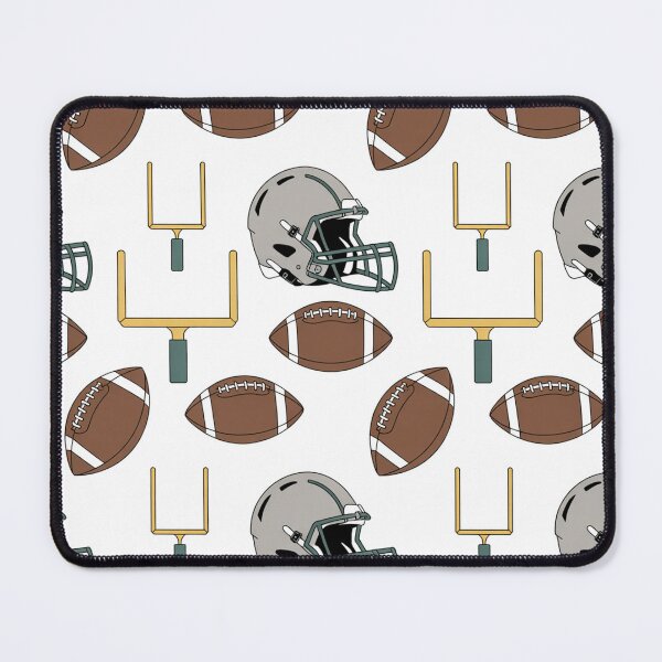 Item preview, American Football Seamless Pattern – Helmets, Goalposts & Footballs designed and sold by Midnight Veil Designs.