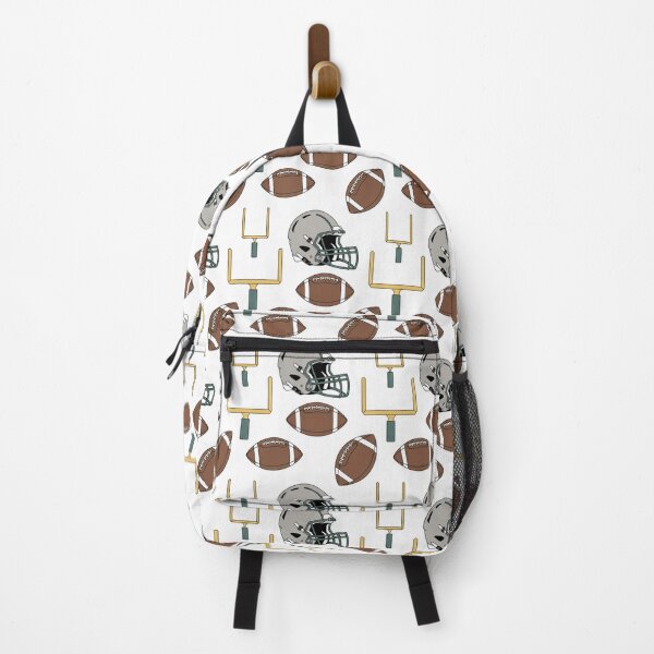 Item preview, American Football Seamless Pattern – Helmets, Goalposts & Footballs designed and sold by Midnight Veil Designs.