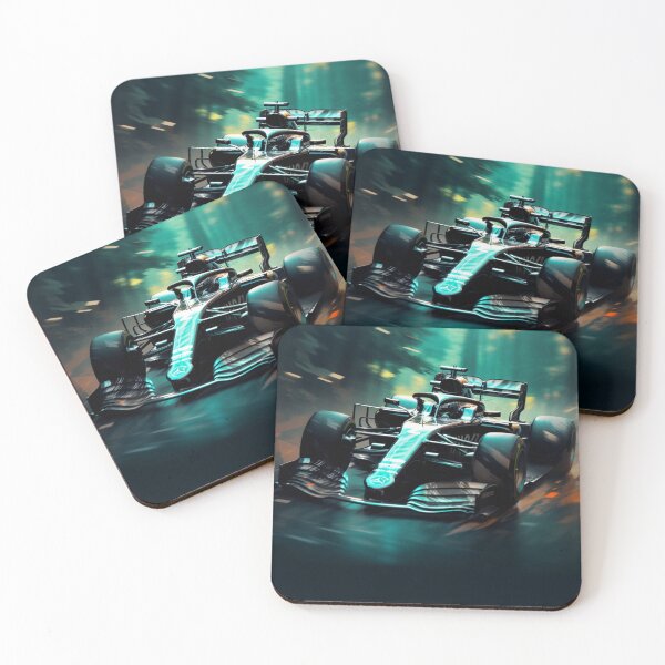 Item preview, Lewis Hamilton 2020 Mercedes W11 F1 Watercolour Painting Print designed and sold by PicTechNowArt.