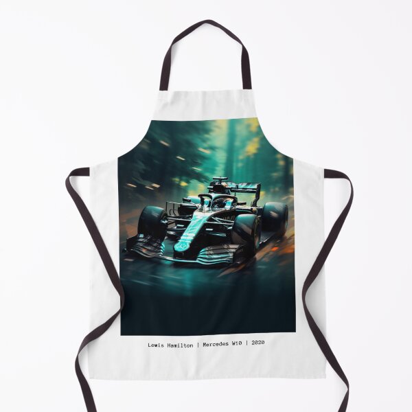 Item preview, Lewis Hamilton 2020 Mercedes W11 F1 Watercolour Painting Print designed and sold by PicTechNowArt.