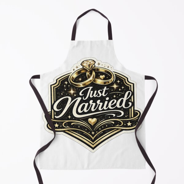 Artikelvorschau, Just Married Newlywed Wedding Rings Honeymoon Design entworfen und verkauft von CLOUTKULT.