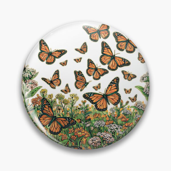 Item preview, Papillon Monarque Vive la Migration French Butterfly Travel Nature Art designed and sold by FrancophileFun.
