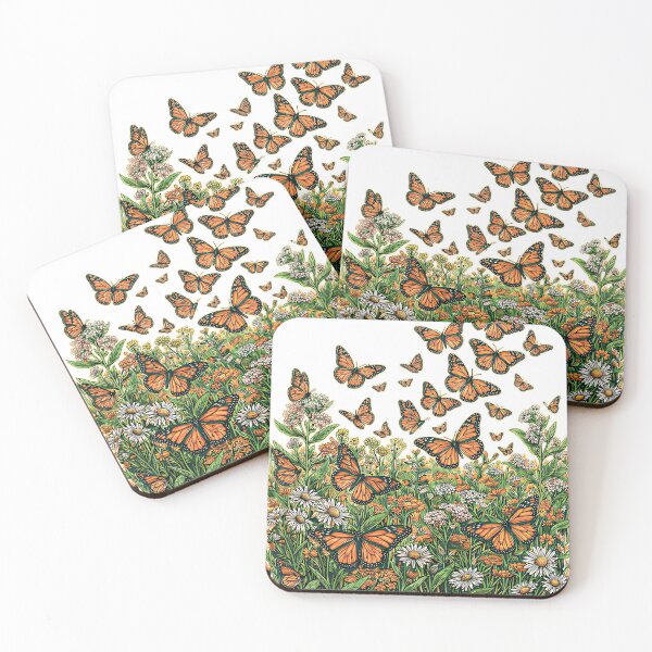 Item preview, Papillon Monarque Vive la Migration French Butterfly Travel Nature Art designed and sold by FrancophileFun.
