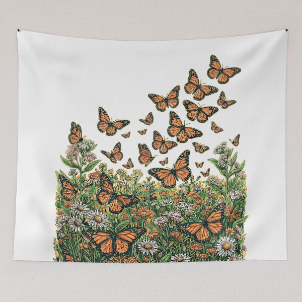 Item preview, Papillon Monarque Vive la Migration French Butterfly Travel Nature Art designed and sold by FrancophileFun.