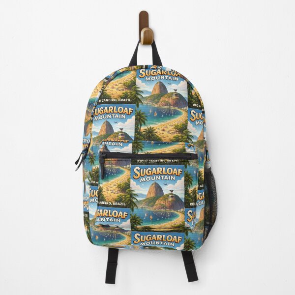 Item preview, Sugarloaf Mountain – Rio de Janeiro Vintage Travel Poster designed and sold by ElartedeNoel.