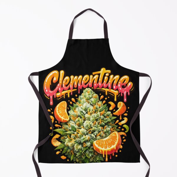 Item preview, Clementine Graffiti Print | Mandarin Citrus Sativa Strain Typography | Uplifting 420 designed and sold by WAUZ.