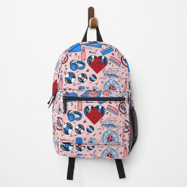 Item preview, pop art record music lover vintage heart pink designed and sold by Gossip Rag.